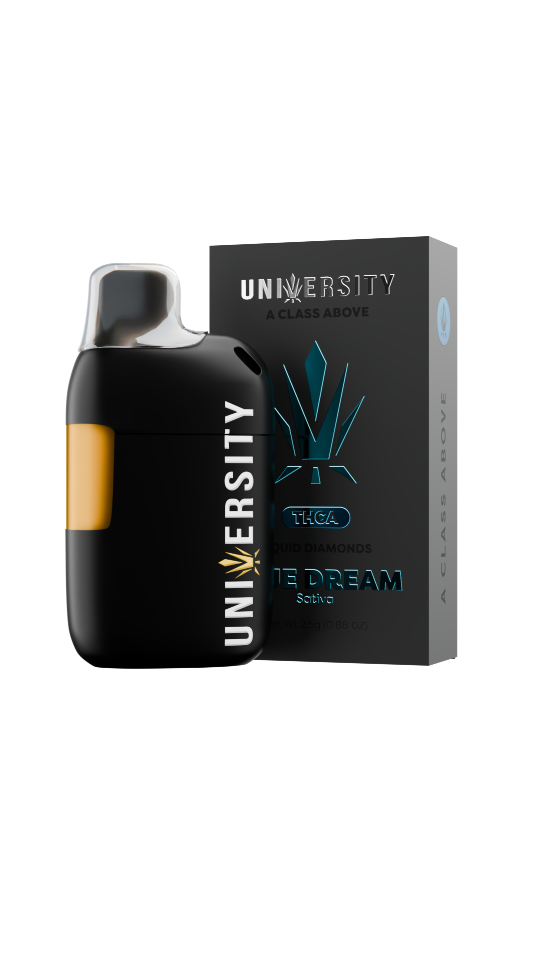 Trap University THCA Liquid Diamonds 2.5g disposable package — Blue Dream