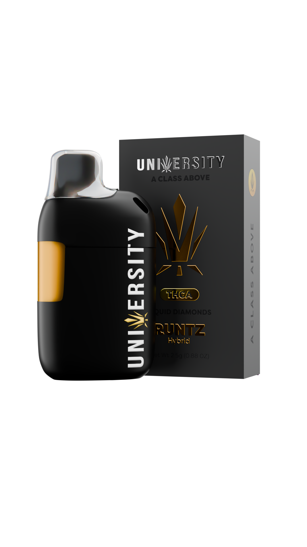 Trap University THCA Liquid Diamonds 2.5g disposable package — Runtz