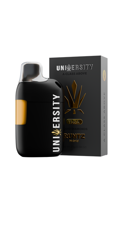 Trap University THCA Liquid Diamonds 2.5g disposable package — Runtz