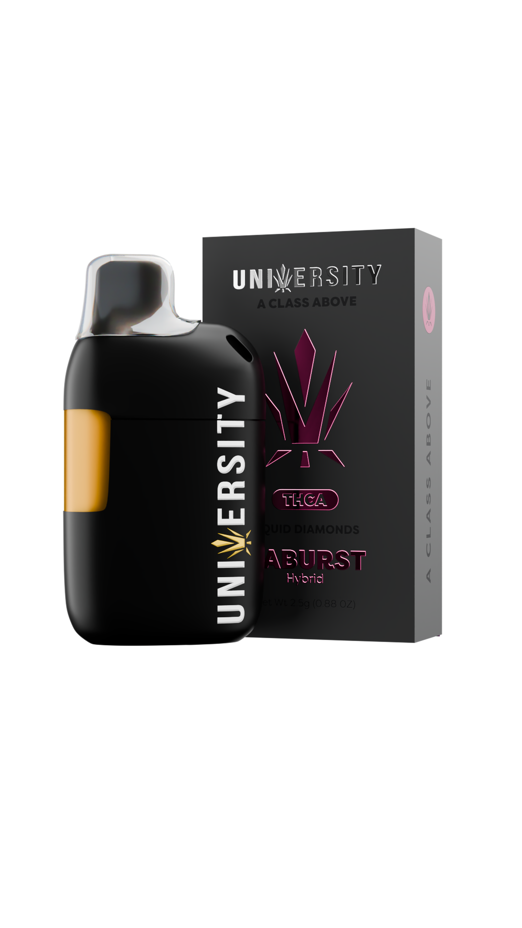 Trap University THCA Liquid Diamonds 2.5g disposable package — Za Burst