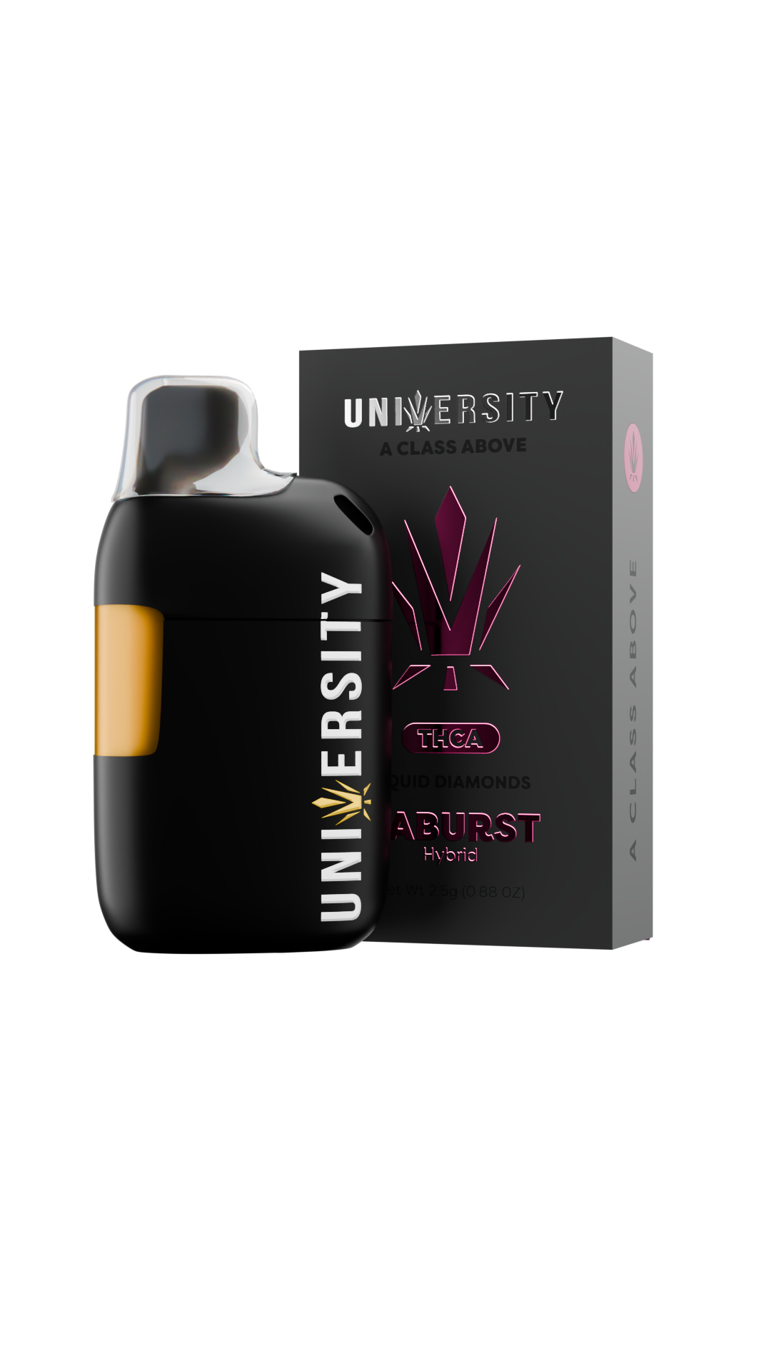 Trap University THCA Liquid Diamonds 2.5g disposable package — Za Burst