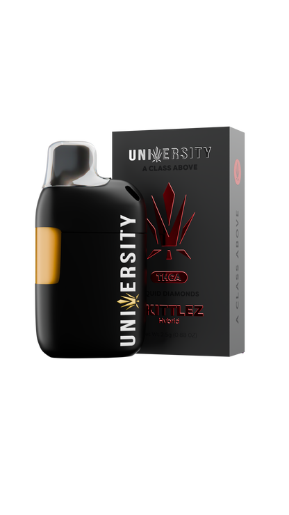 Trap University THCA Liquid Diamonds 2.5g disposable package — Zkittlez