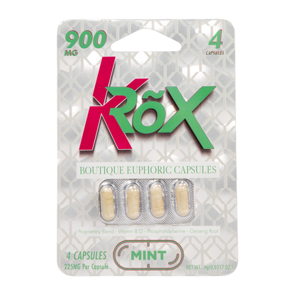 KRõX Special Capsules – 4 Count, 900mg total, product packaging