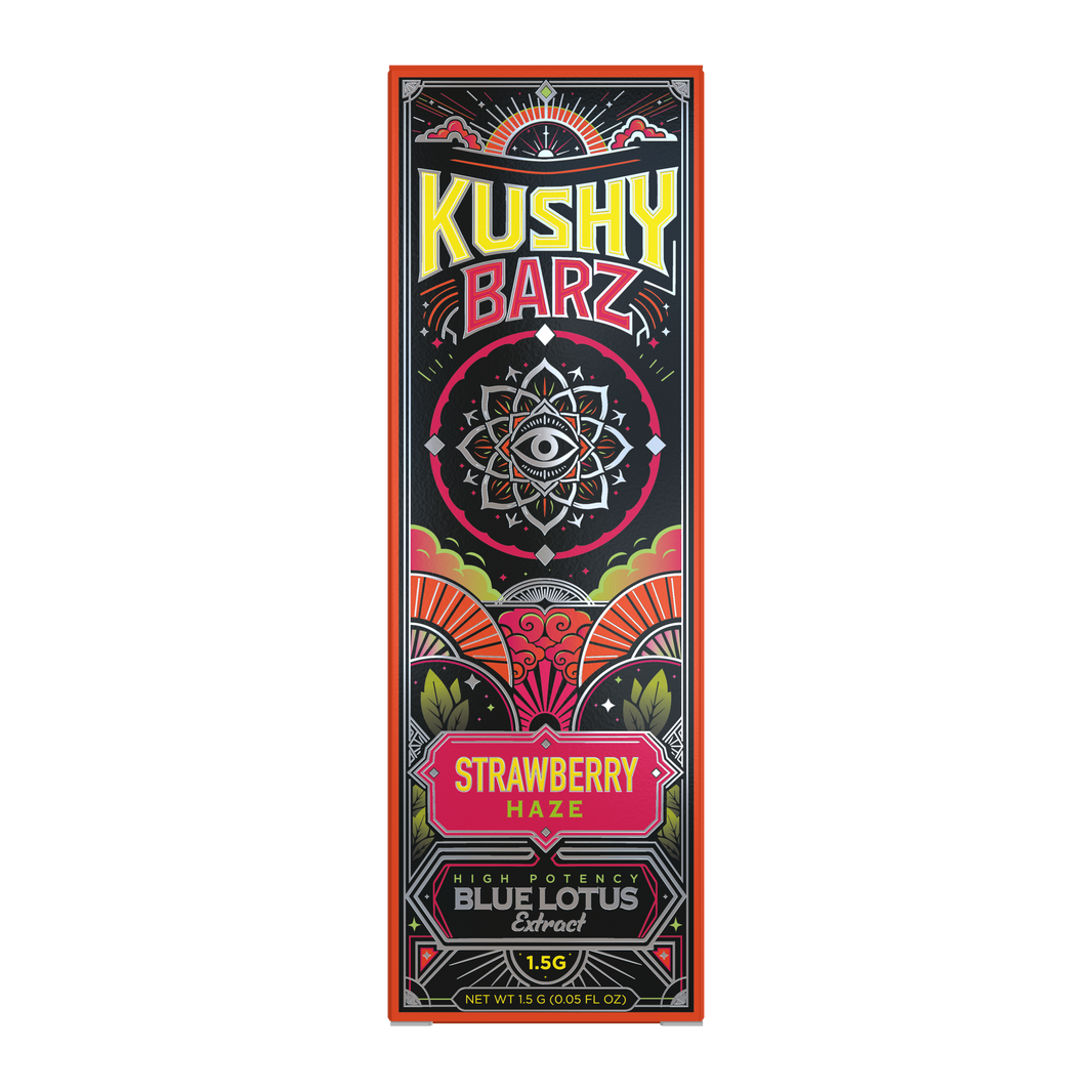Kushy Barz blue lotus extract product — Strawberry Haze