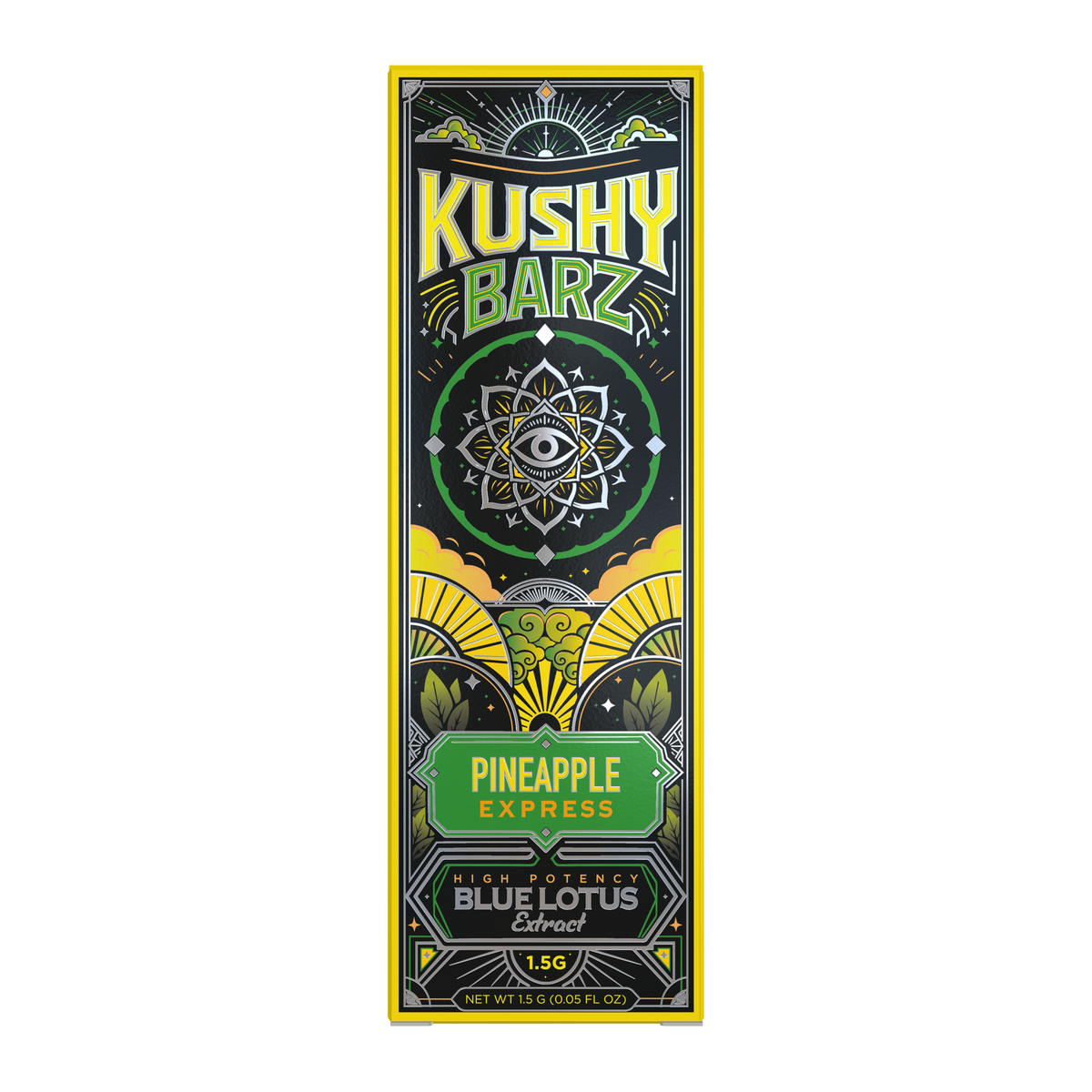 Kushy Barz blue lotus extract product — Pineapple Express
