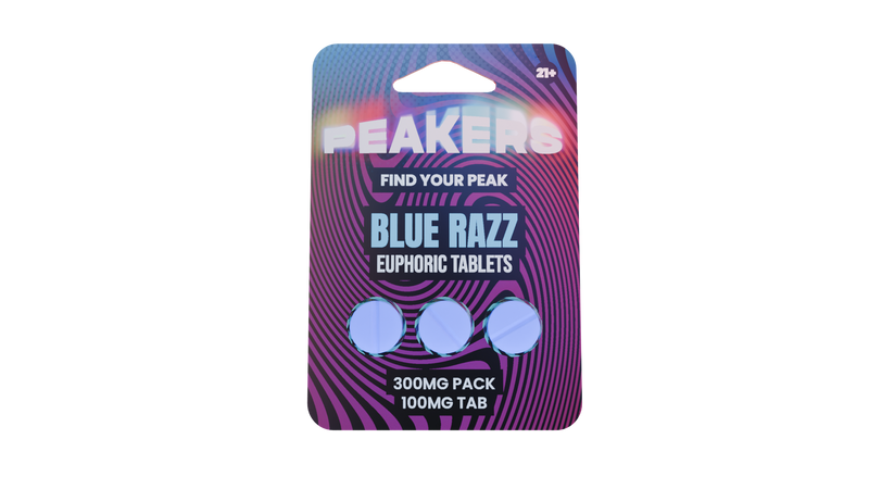 Peakers kanna blend chewables 3-count pack — Blue Razz