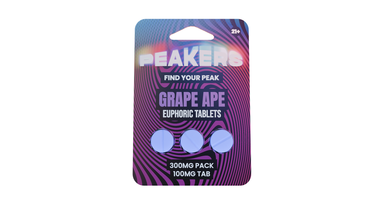 Peakers kanna blend chewables 3-count pack — Grape Ape