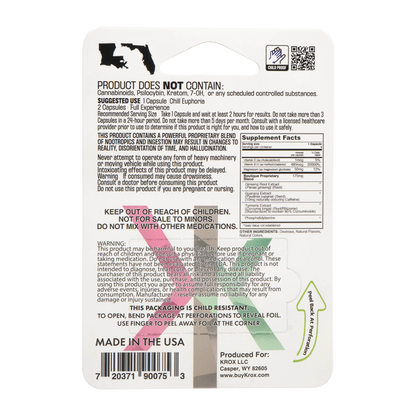 KRõX Special Capsules – 4 Count, 900mg total, product packaging