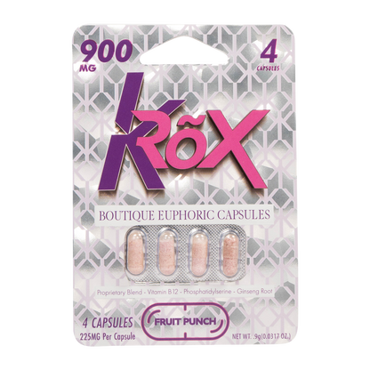 KRõX Special Capsules – 4 Count, 900mg total, product packaging
