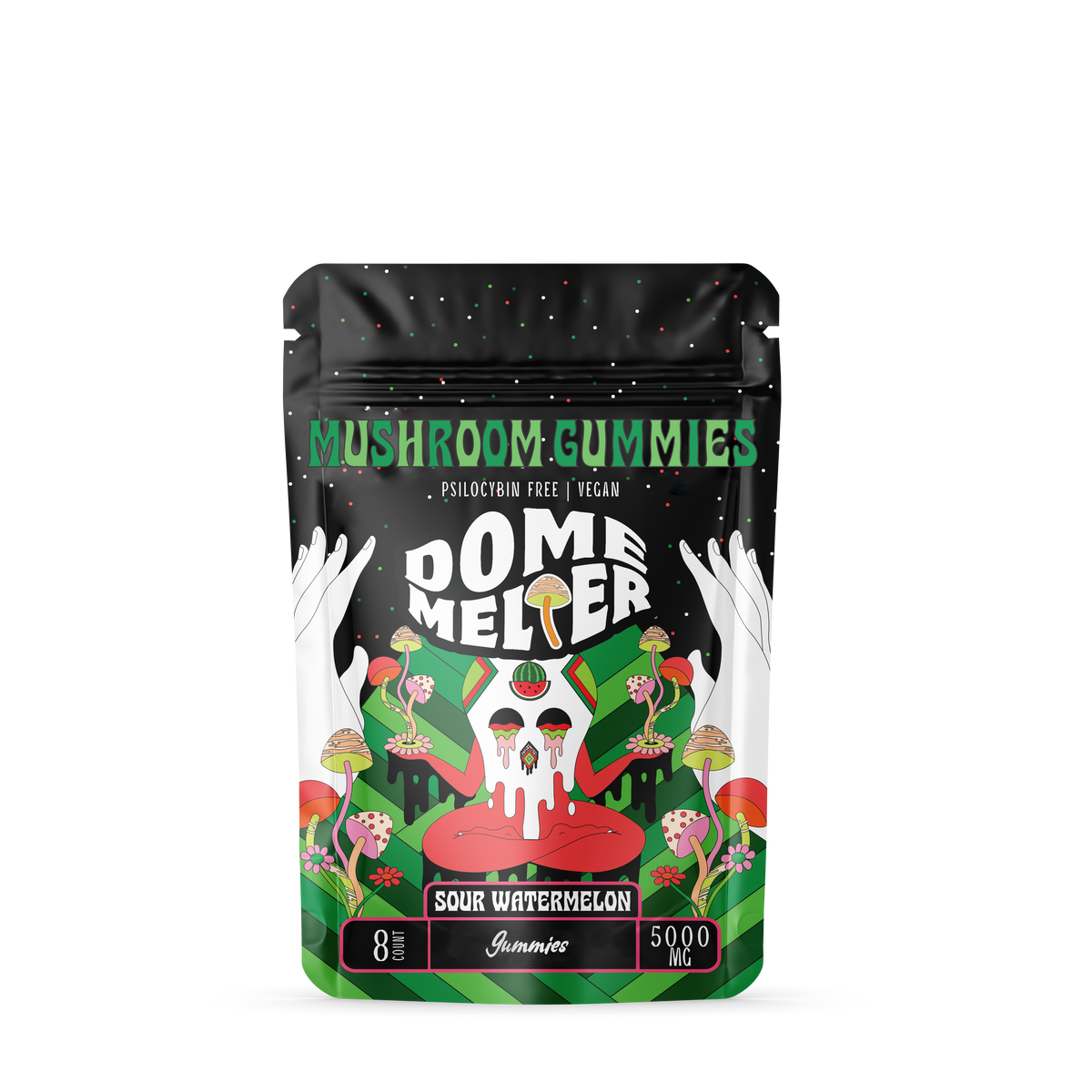 Dome Melter Mushroom Gummies — functional mushroom gummy pouch