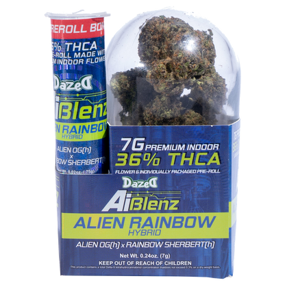 AI Blenz solventless-infused THCA flower and pre-roll — Alien Rainbow