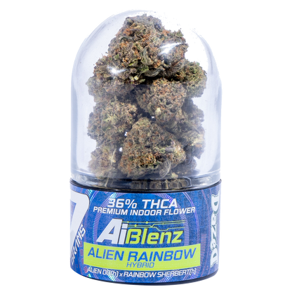 AI Blenz solventless-infused THCA flower and pre-roll — Alien Rainbow