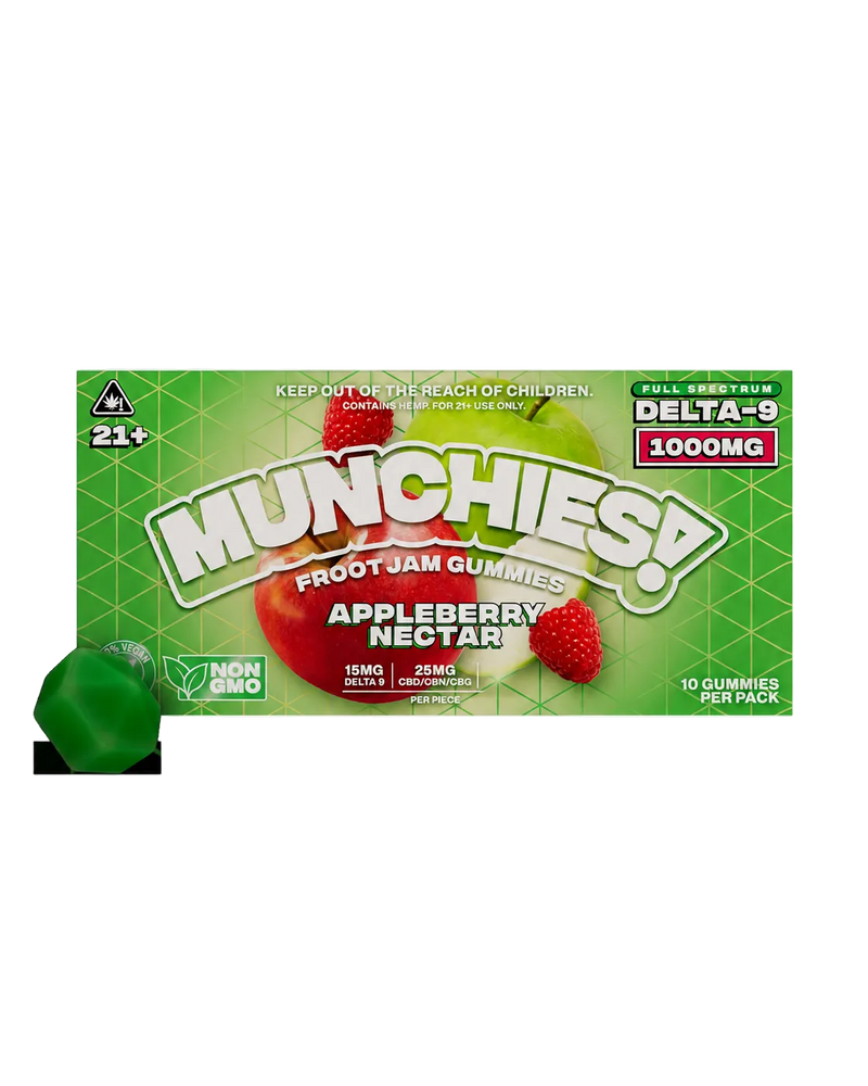 MUNCHIES Froot Jam full-spectrum gummies package