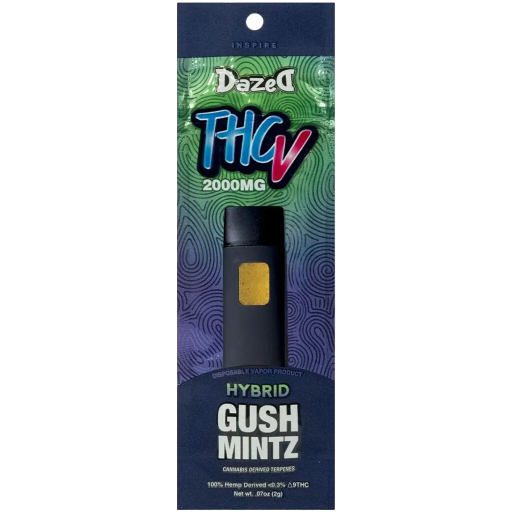 Dazed 2g THCV disposable vape — Gush Mintz front