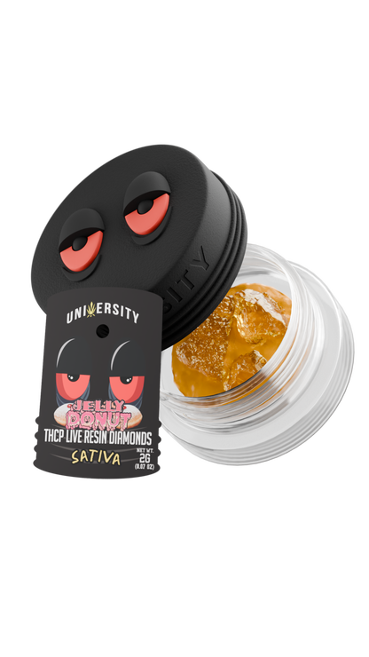 Trap University THCP Live Resin Diamonds 2g puck — Jelly Donut