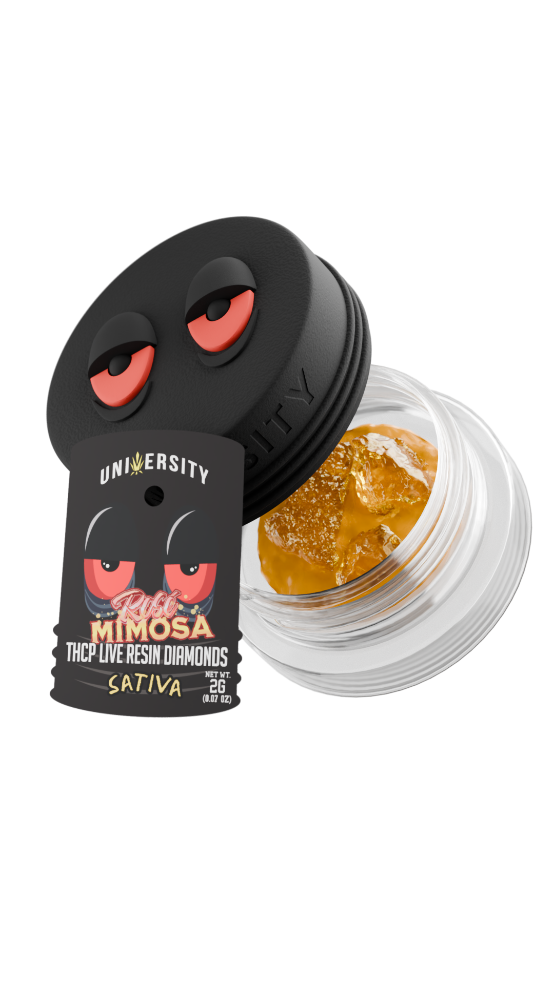 Trap University THCP Live Resin Diamonds 2g puck — Rose Mimosa