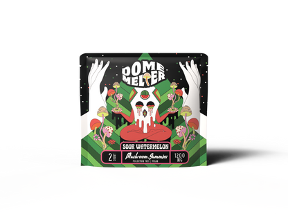 Dome Melter functional mushroom gummies 2-count pouch — Sour Watermelon