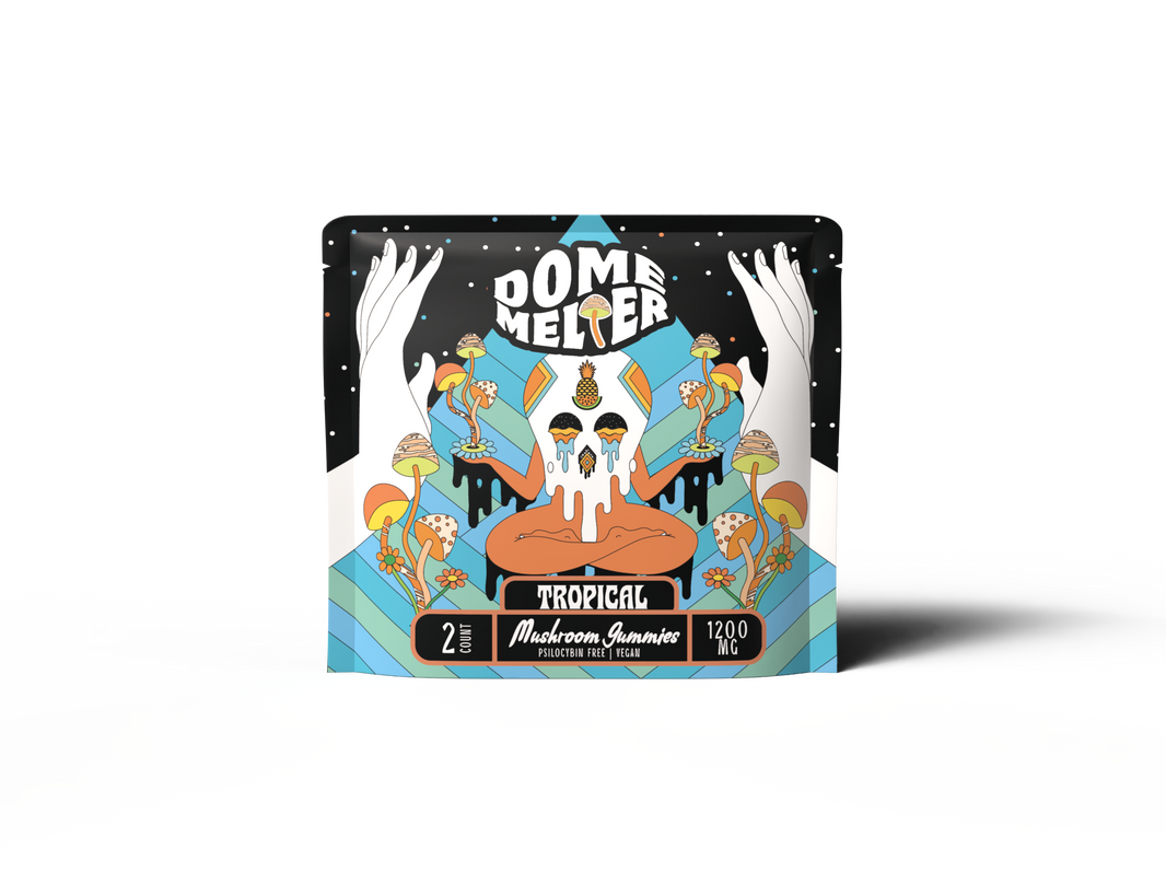 Dome Melter functional mushroom gummies 2-count pouch — Tropical Punch
