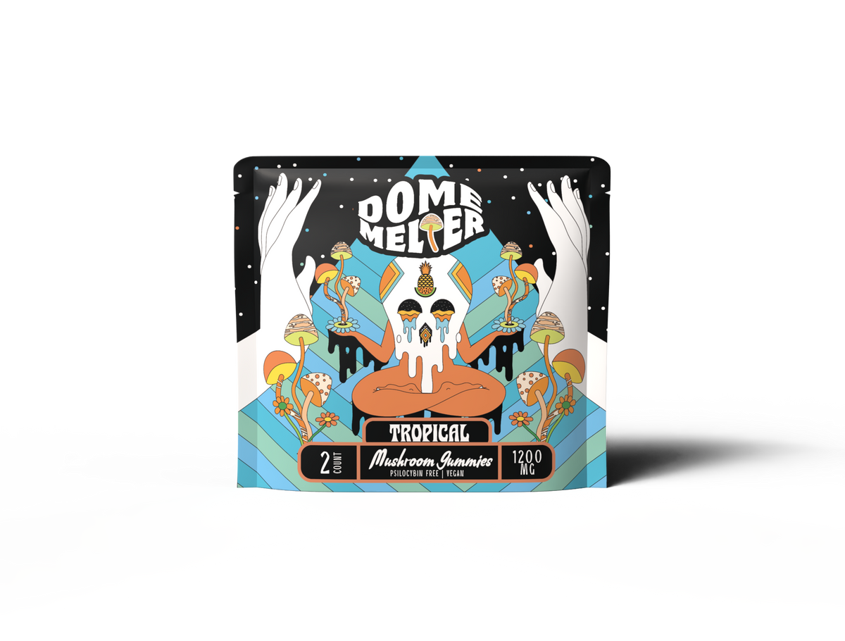 Dome Melter functional mushroom gummies 2-count pouch — Tropical Punch