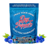 Day Tripper Electric Raspberry gummy pouch, front view