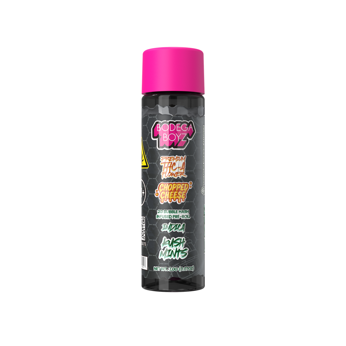 Bodega Boyz Indoor Flower + Bubble Hash Pre-Roll – 2G — Kush-Mints Hemp packaging
