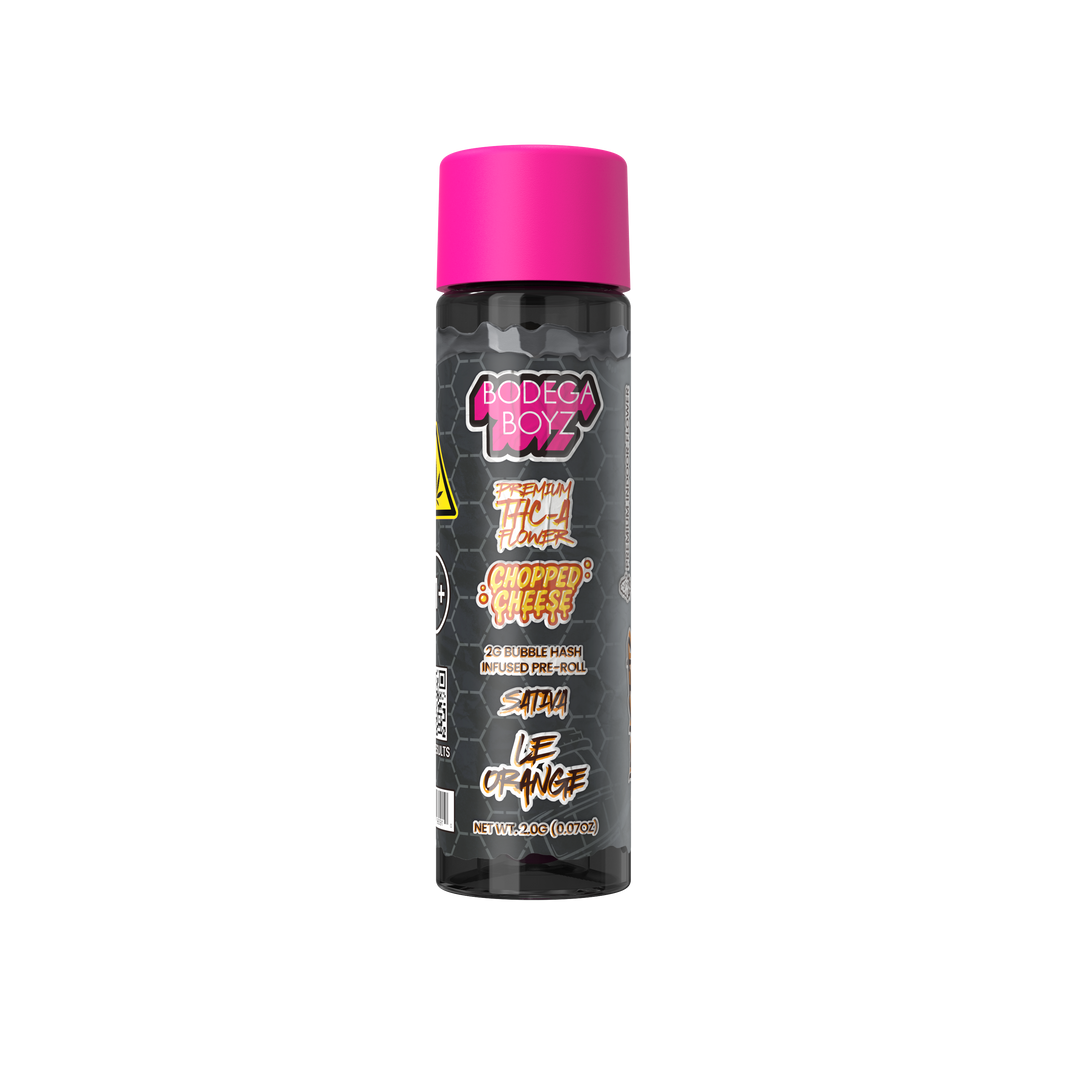 Bodega Boyz Indoor Flower + Bubble Hash Pre-Roll – 2G — Le-Orange Hemp packaging