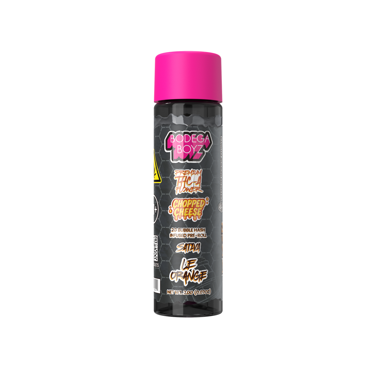 Bodega Boyz Indoor Flower + Bubble Hash Pre-Roll – 2G — Le-Orange Hemp packaging