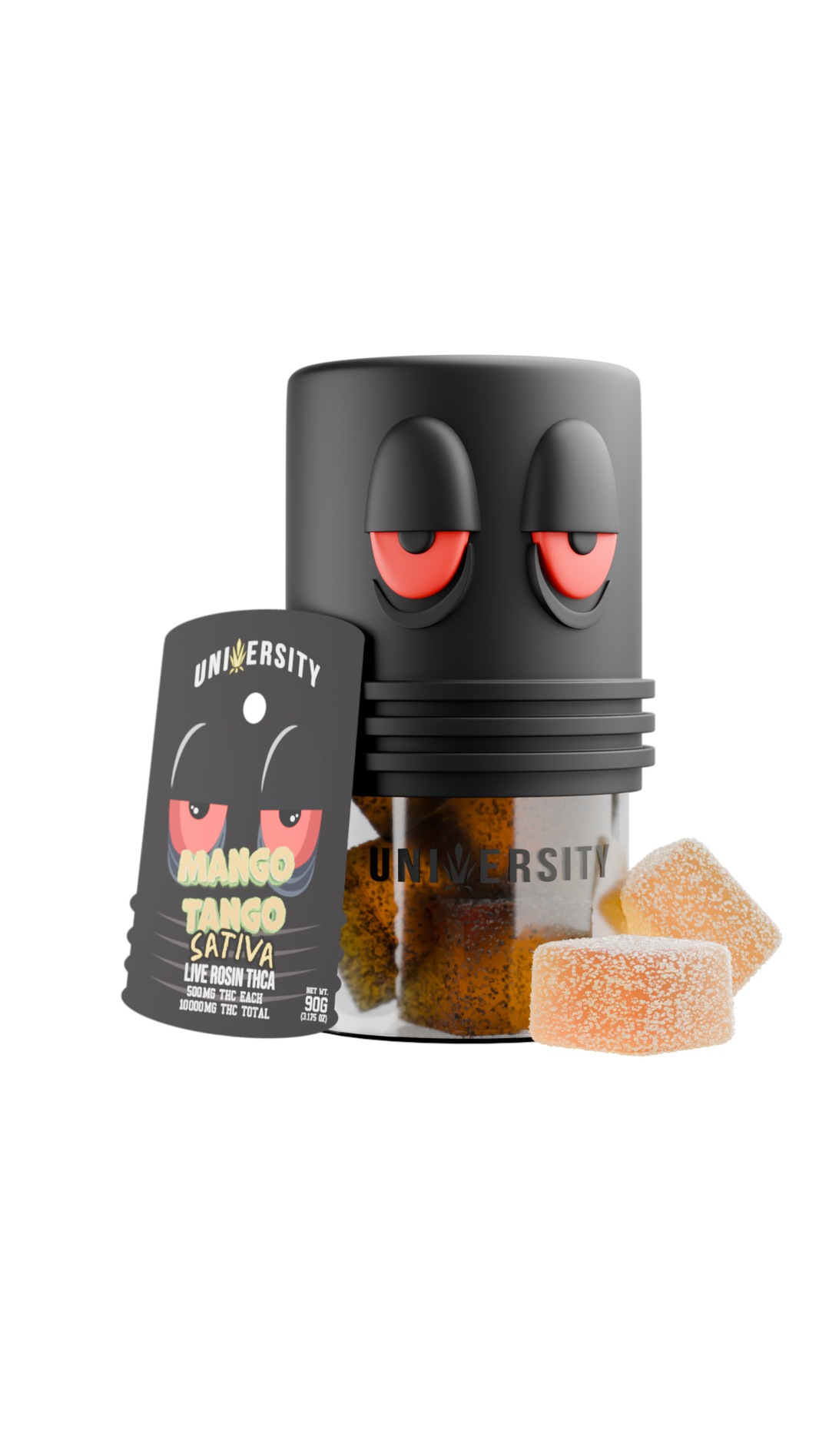 Trap University Live Rosin Gummies — Mango Mania, 20-count pouch