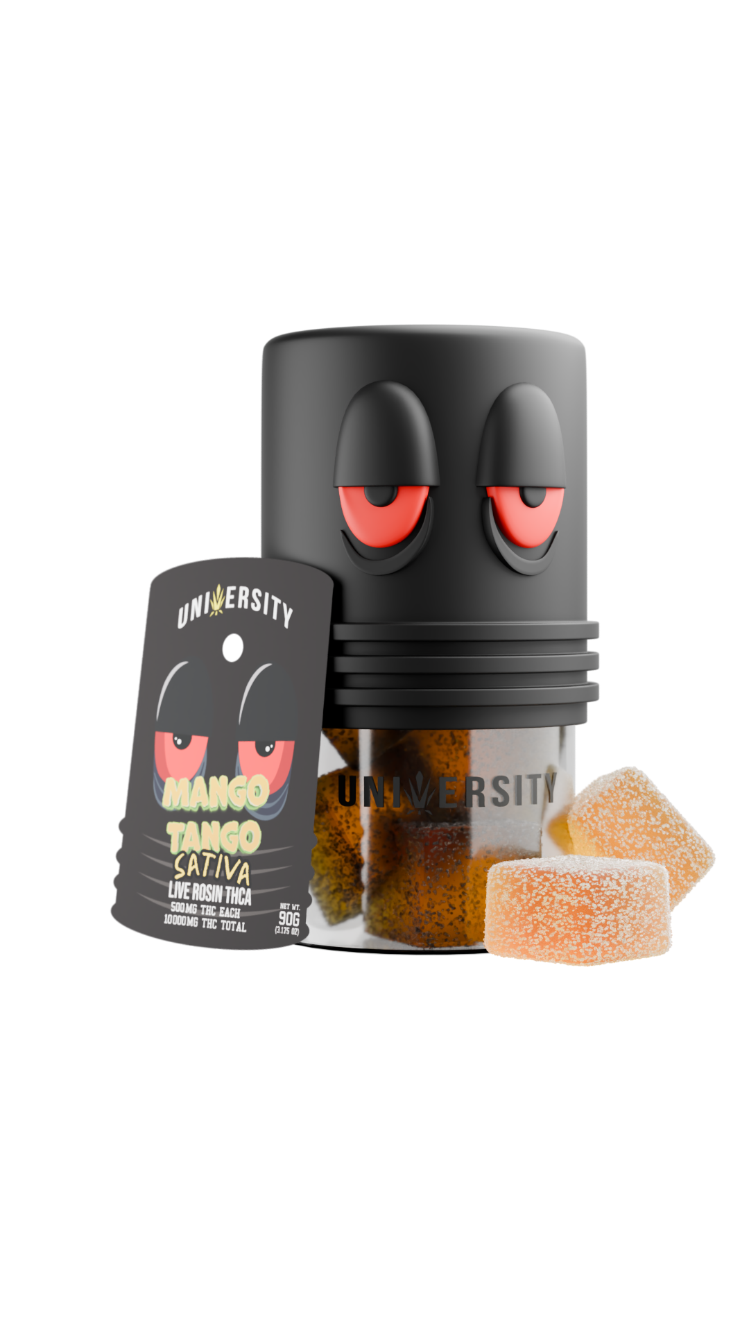 Trap University Live Rosin Gummies — Mango Mania, 20-count pouch