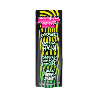 Bodega Boyz THCA Diamond-Infused Pre-Roll – 1.25G — Loosie-THCA-1PK-Lemon Cherry Zlime packaging