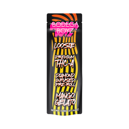 Bodega Boyz THCA Diamond-Infused Pre-Roll – 1.25G — Loosie-THCA-1PK-Mango Gelato packaging