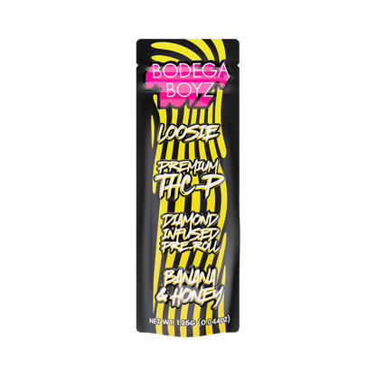 Bodega Boyz THCP Diamond-Infused Pre-Roll – 1.25G — Loosie-THCP-1PK-Banna Honey packaging