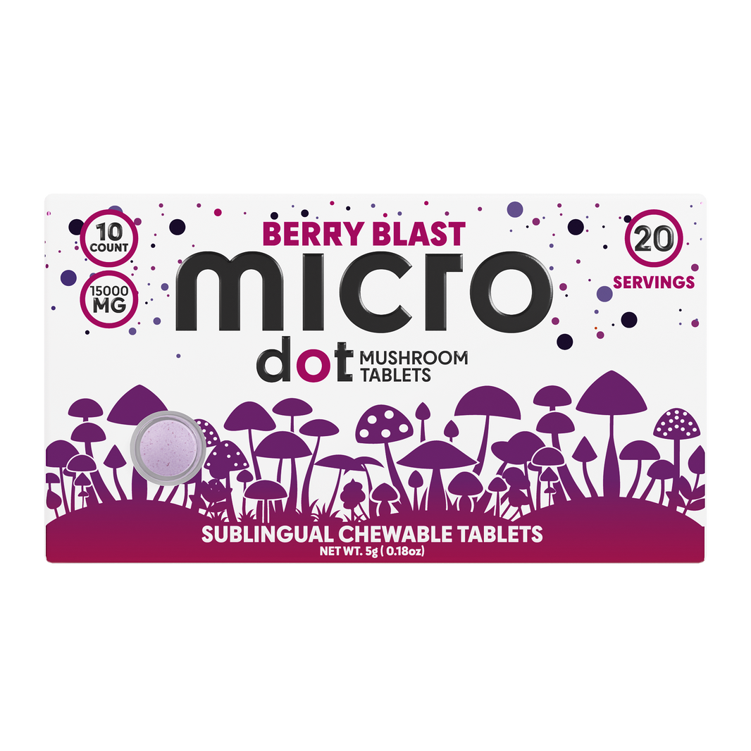Micro Dot mushroom and nootropic 10-count chewables — Berry Blast