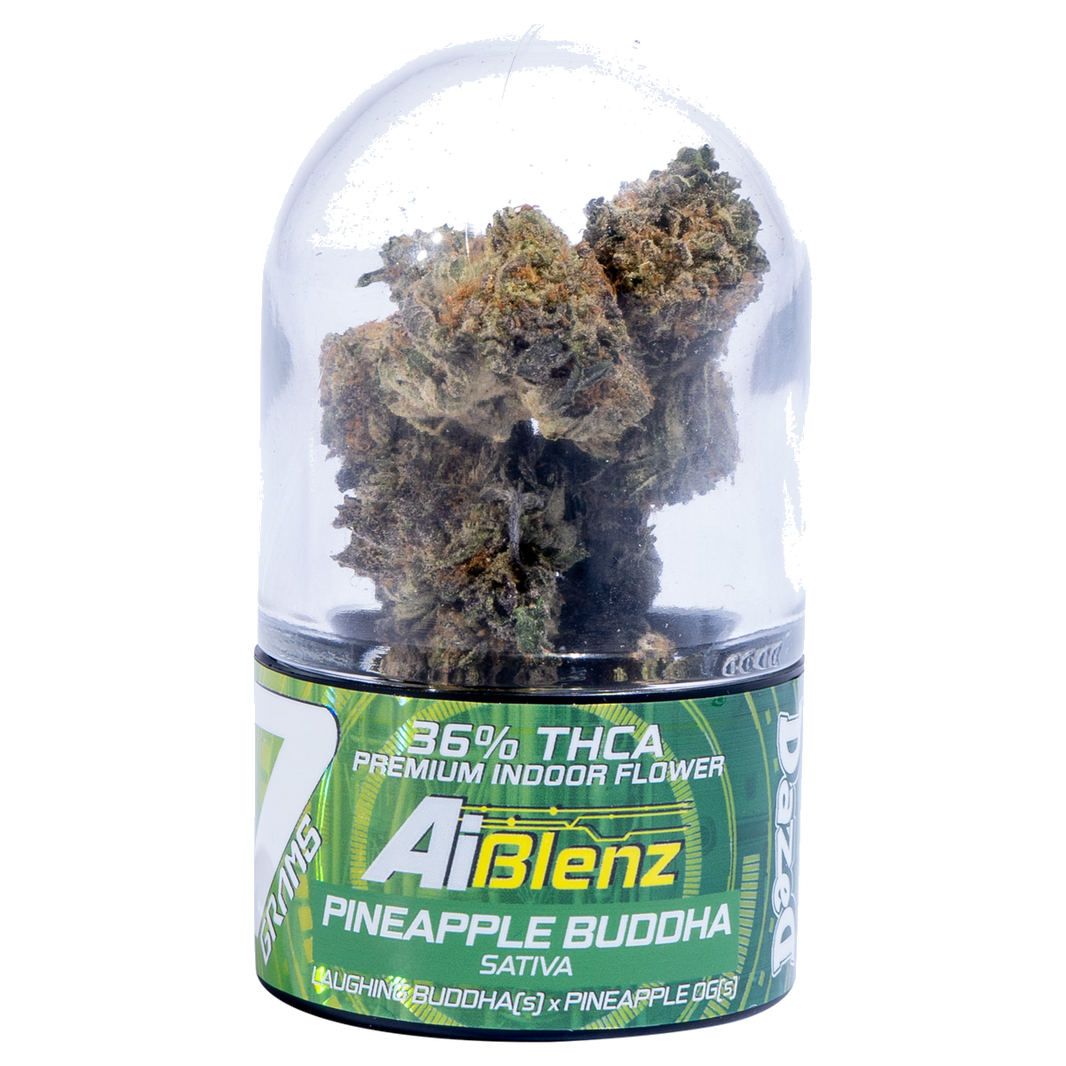 AI Blenz solventless-infused THCA flower and pre-roll — Pineapple Buddah