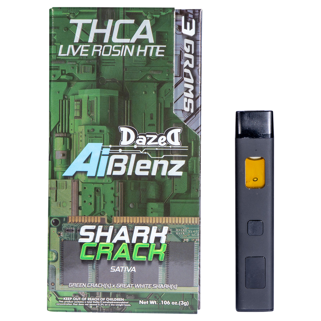 AI Blenz THCA rosin 3g disposable vape — Shark Crack