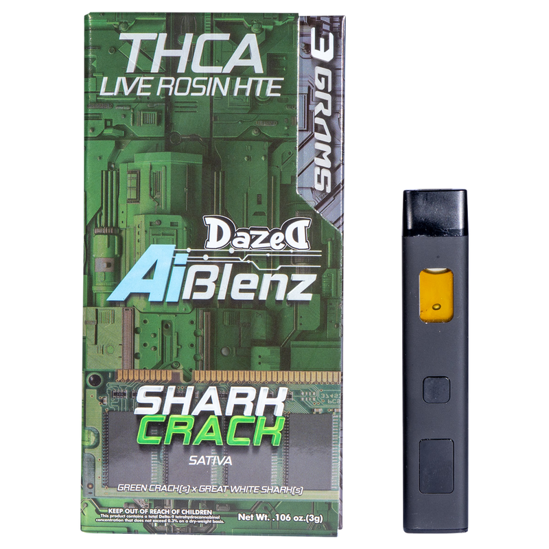 AI Blenz THCA rosin 3g disposable vape — Shark Crack