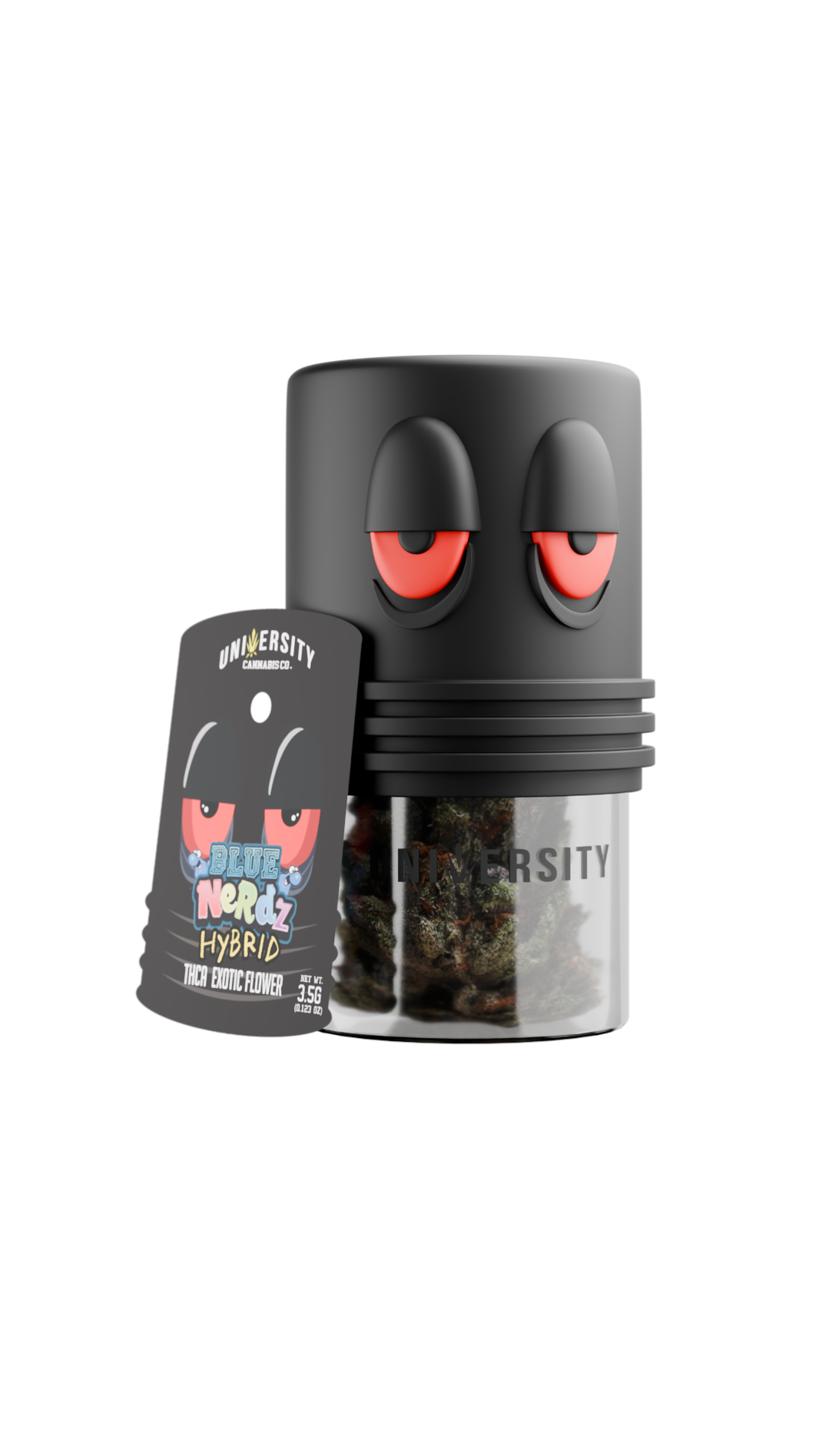 Trap University fresh-frozen THCA flower 3.5g package — Blue Nerdz