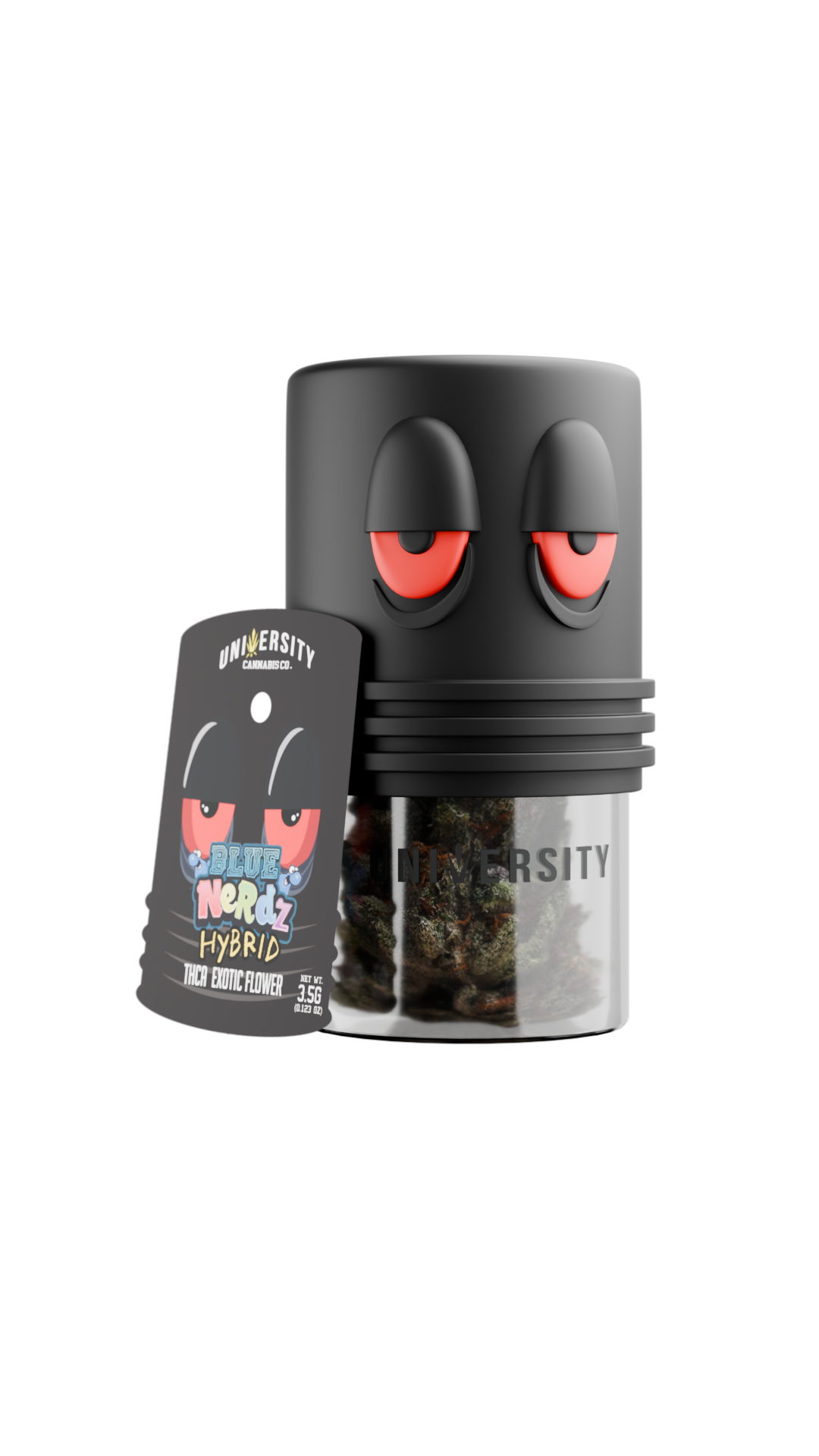 Trap University fresh-frozen THCA flower 3.5g package — Blue Nerdz
