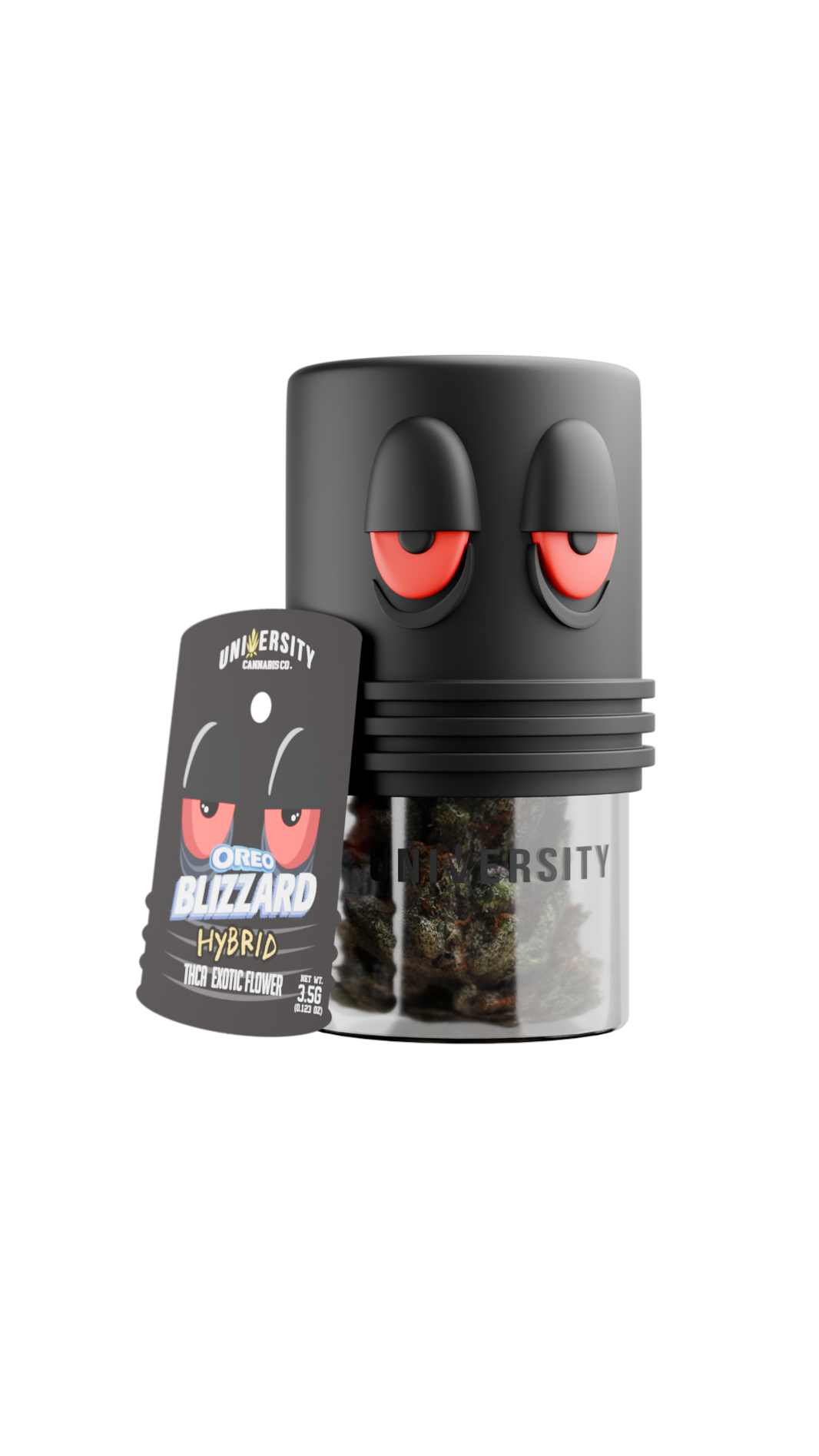 Trap University fresh-frozen THCA flower 3.5g package — Oreo Blizzard
