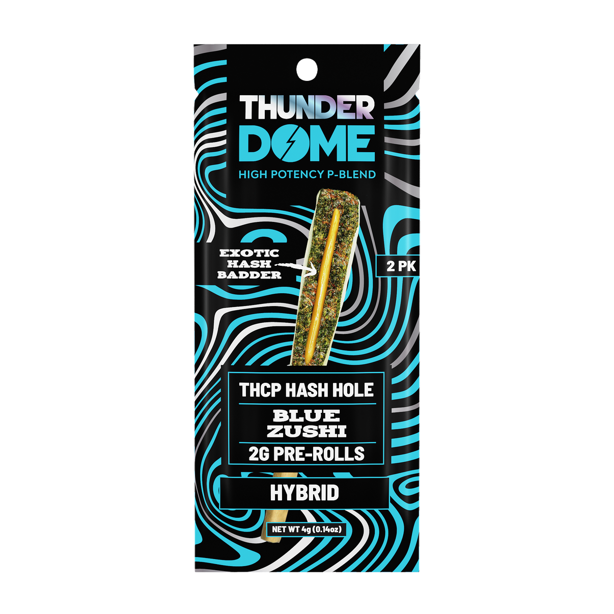 Thunderdome THCP High Potency Pre-Rolls — Blue Zushi, 2x2G