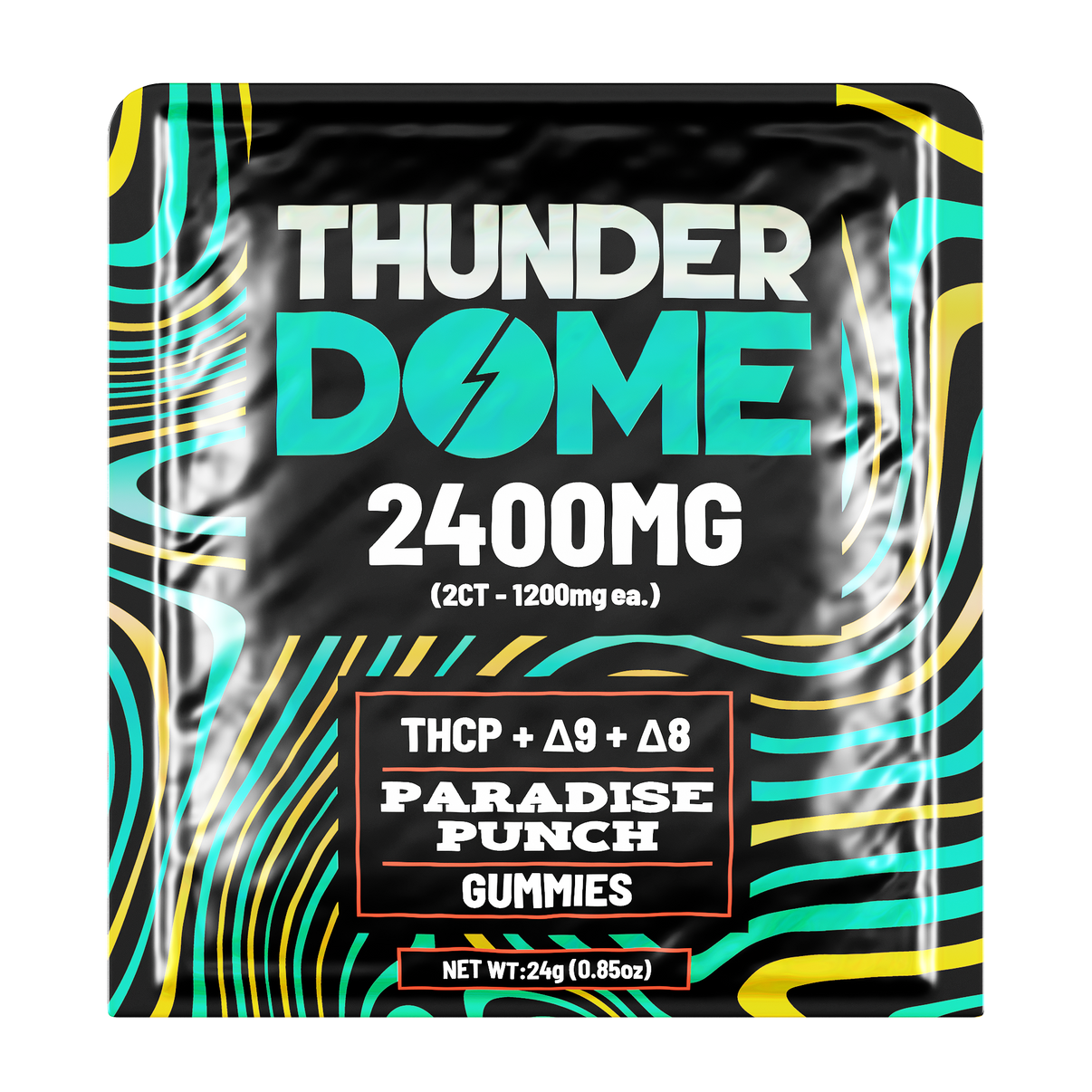 Thunderdome Ultra High Potency Gummies — Paradise Punch, 2-count 2400mg