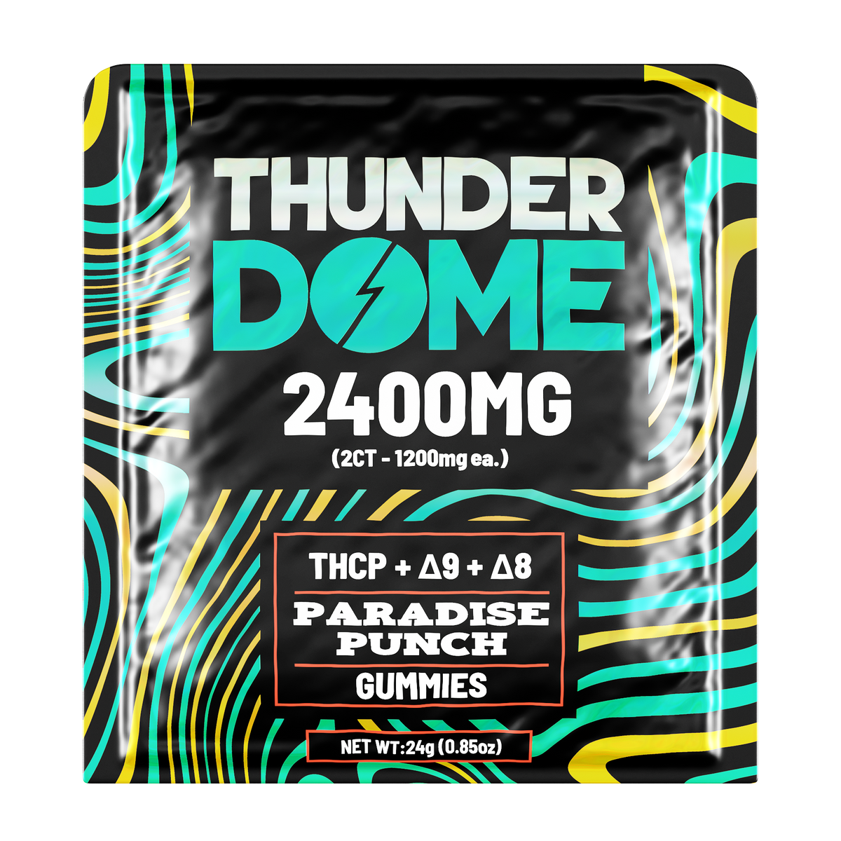 Thunderdome Ultra High Potency Gummies — Paradise Punch, 2-count 2400mg