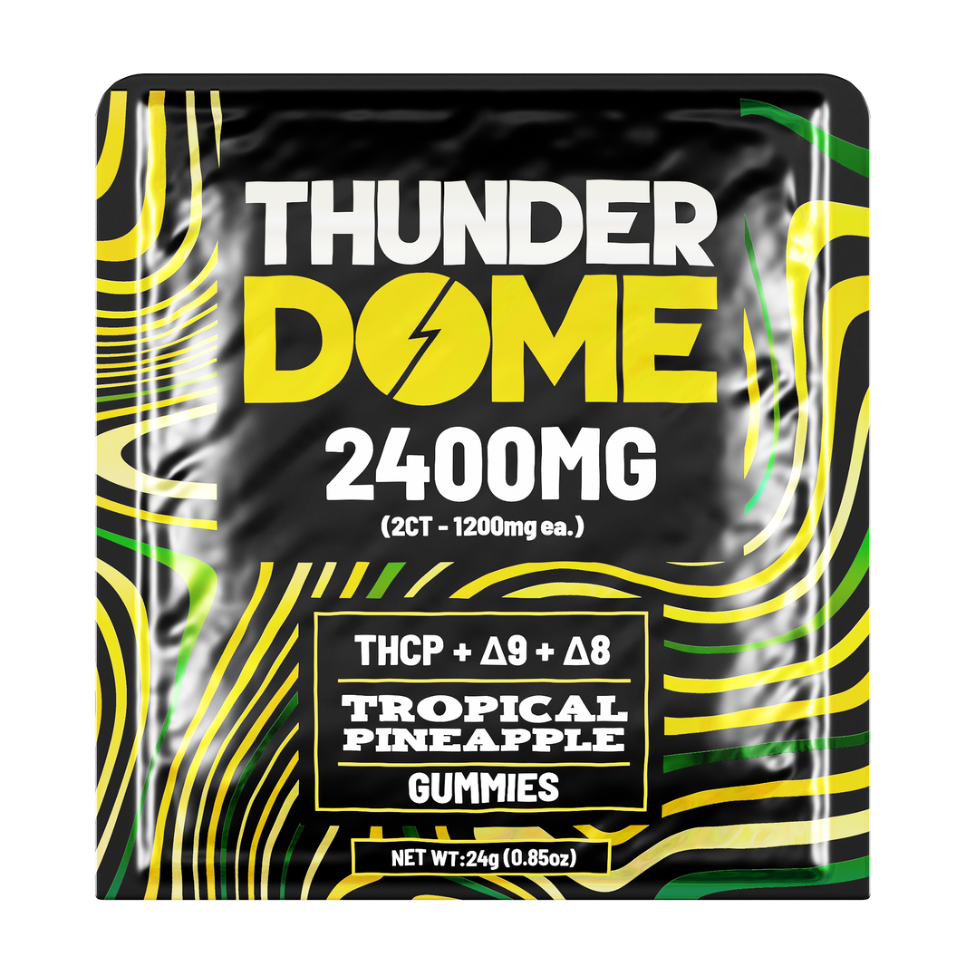 Thunderdome Ultra High Potency Gummies — Tropical Pineapple, 2-count 2400mg
