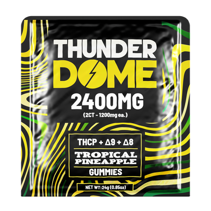 Thunderdome Ultra High Potency Gummies — Tropical Pineapple, 2-count 2400mg