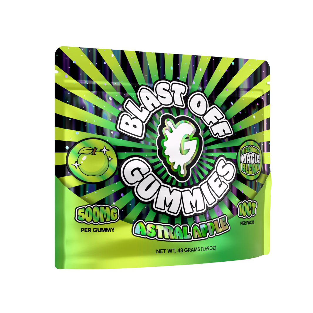 Blast Off Mushroom Gummies – Astral Apple – 10-count pouch