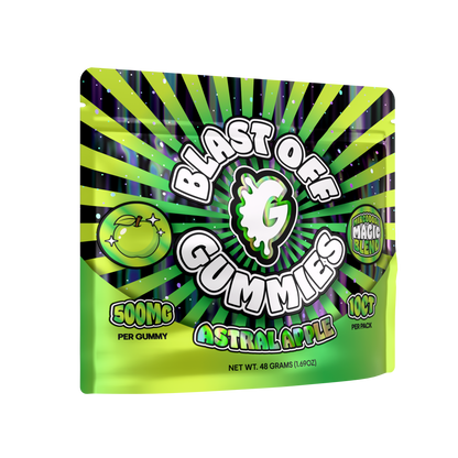 Blast Off Mushroom Gummies – Astral Apple – 10-count pouch