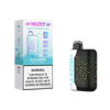 Blue Hazey 25K Cloud-6 disposable vape by Elevated Haze with sleek design and compact shape for easy use.