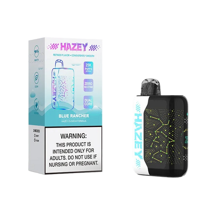 Hazey Cloud-6 25K disposable vape — blue rancher packaging