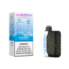 Blue Raz Ice Hazey 25K Cloud-6 disposable vape by Elevated Haze with sleek design and vibrant blue and purple accents.