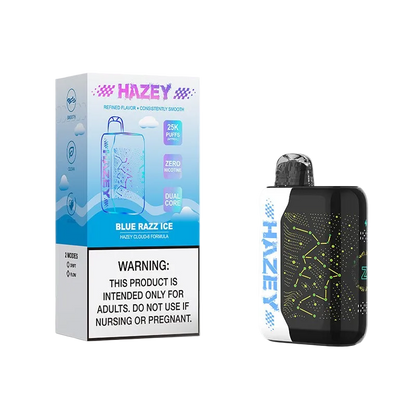 Hazey Cloud-6 25K disposable vape — blue razz ice packaging